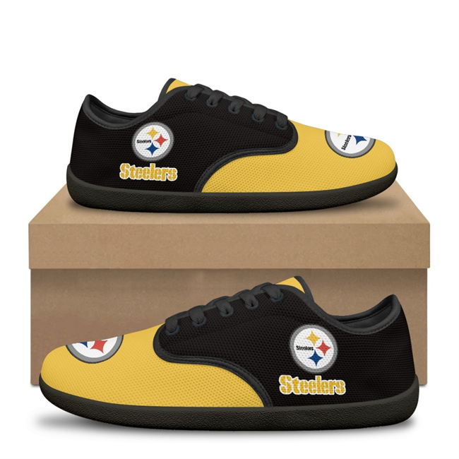Men's Pittsburgh Steelers Low Top Sneakers/Shoes 001 (Pls check description for details)